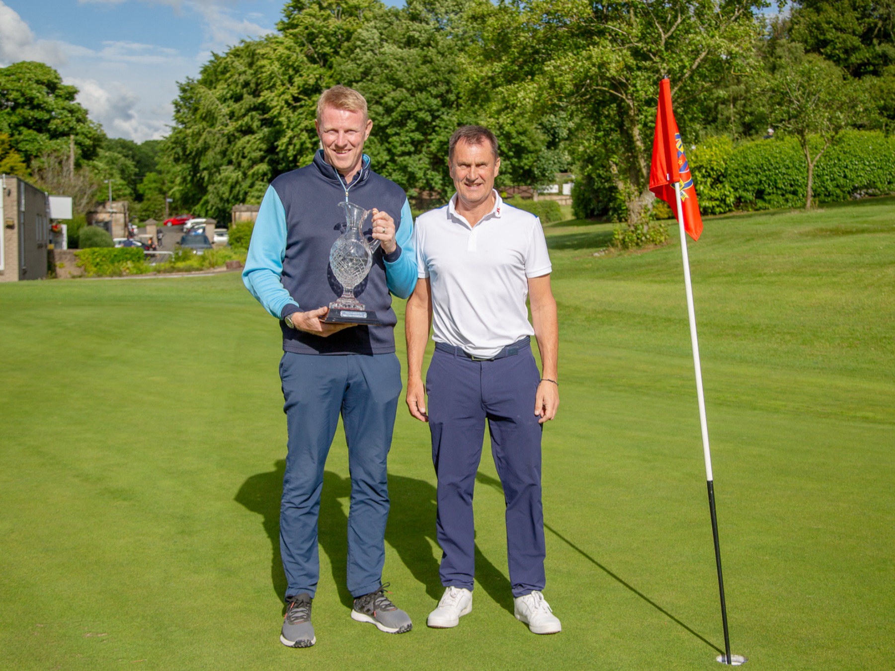 Winning PGA Professional Craig Goodfellow with Ian Watson