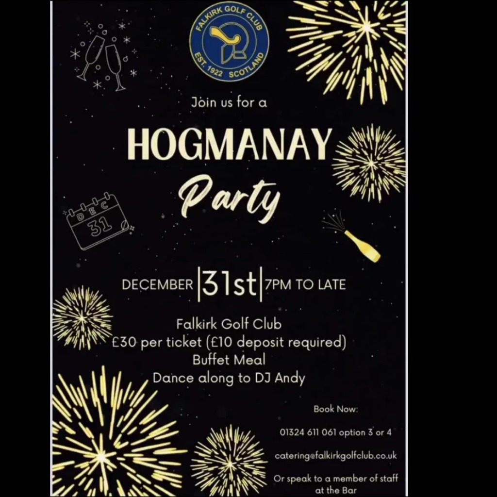 Hogmanay Party 7 pm to late