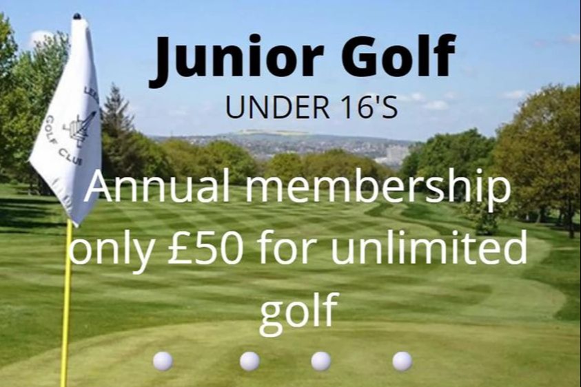 Junior Membership only £50 for the year !