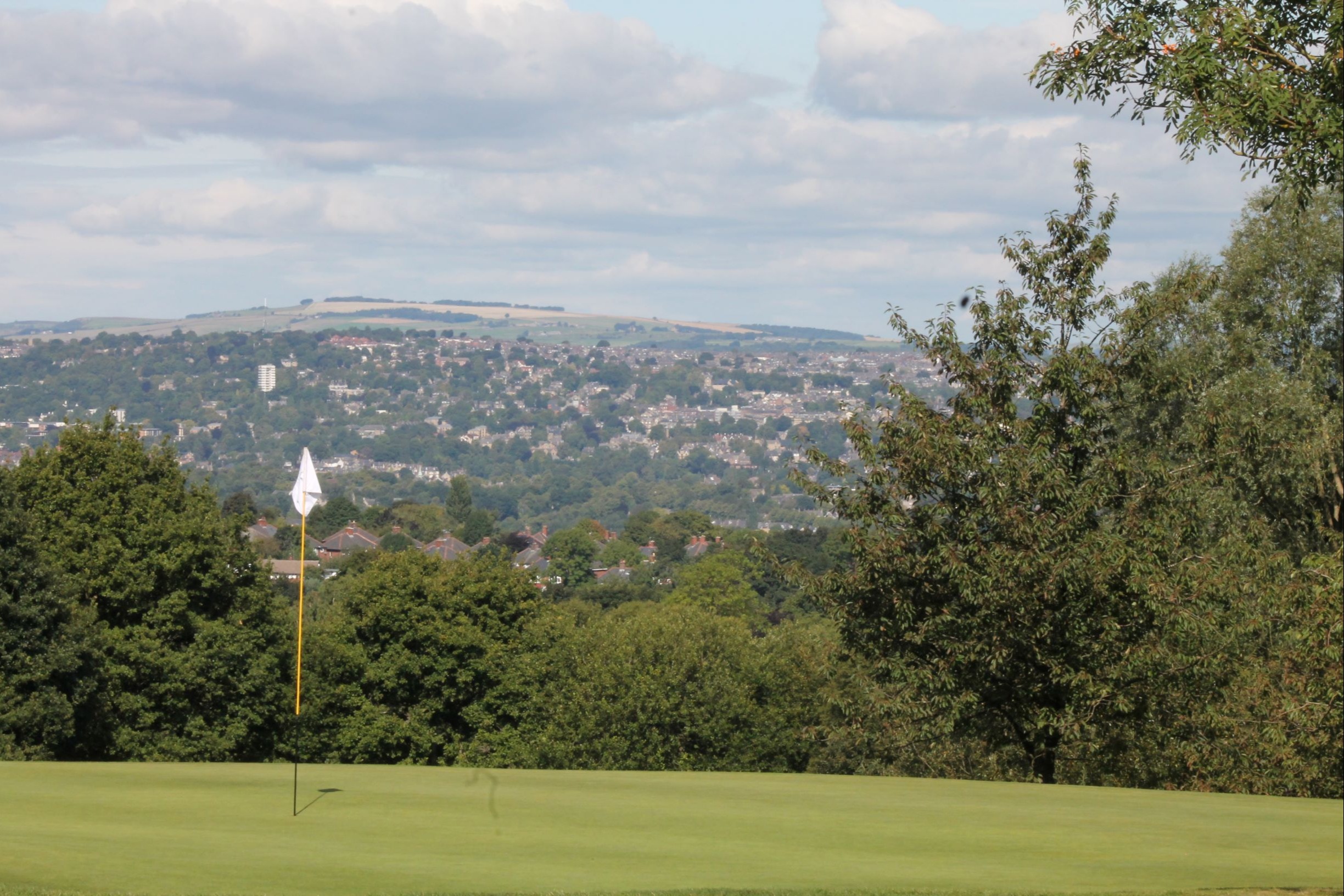 16th Green looking over the city