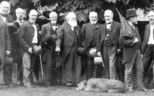Alexander Breingan (6th from left) and the founding members of Helensburgh GC