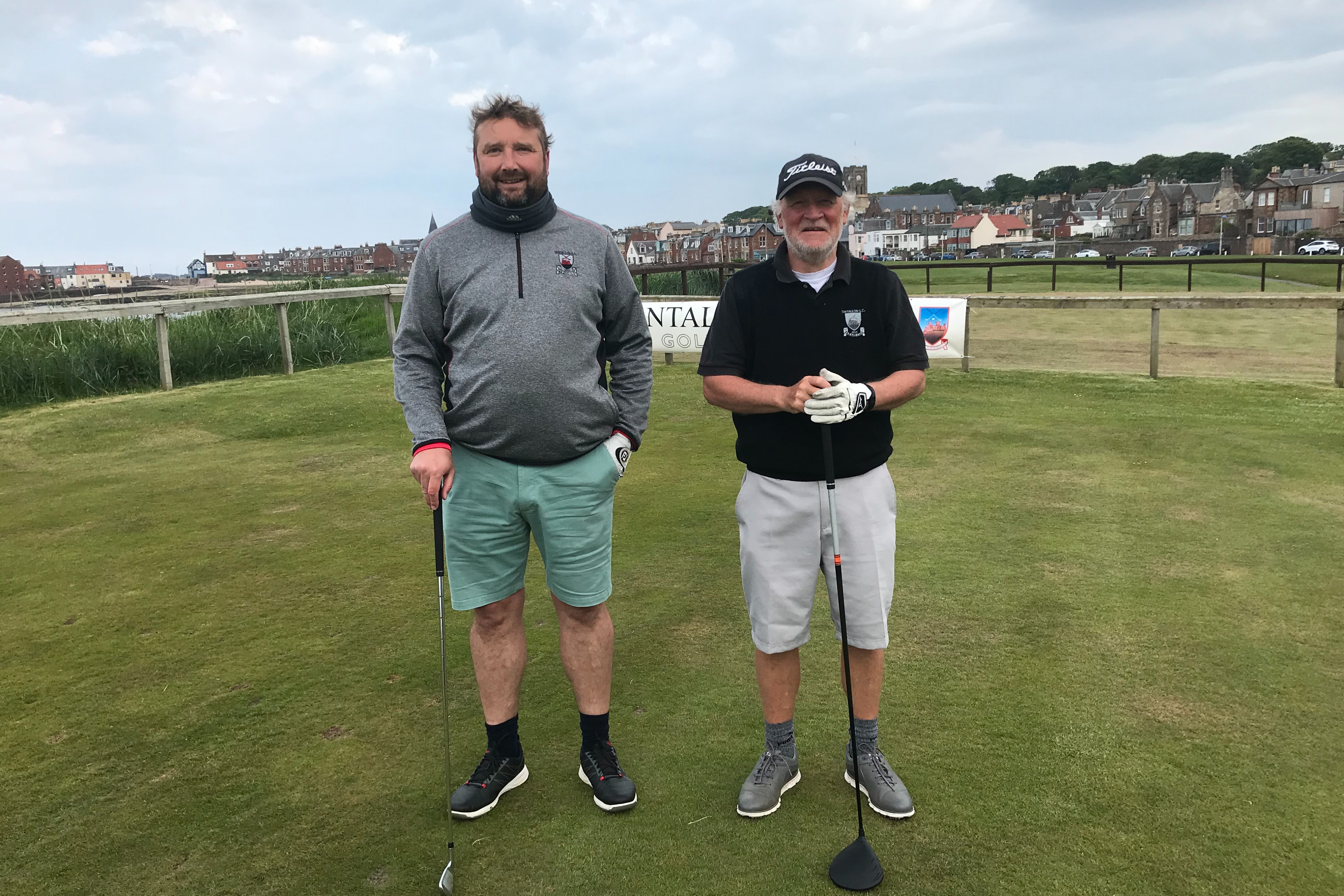 Paul Howson (bearded) holed a 25 footer at the last to see off Iain 'the gentleman' Whiteford