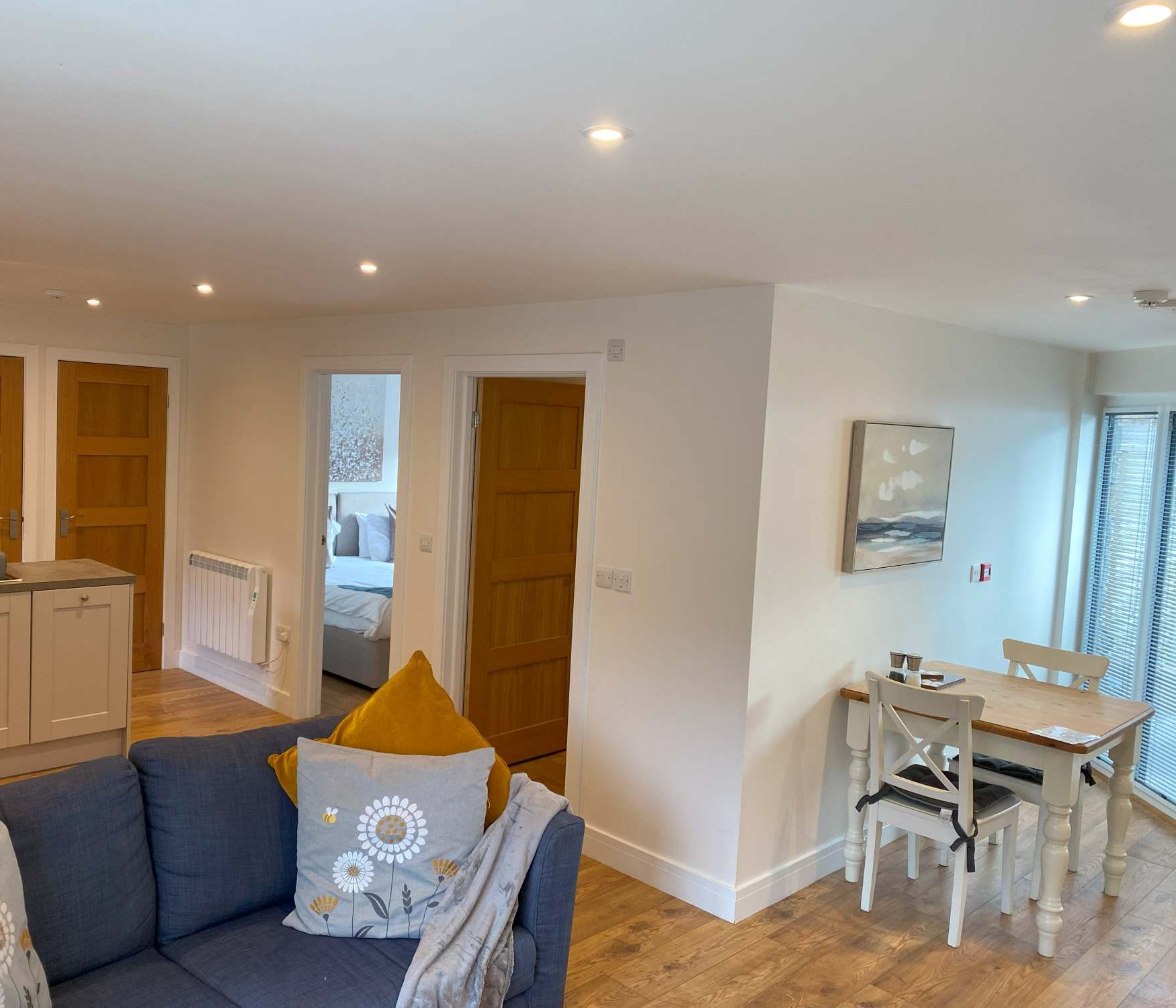 Dining area and bedroom entrance