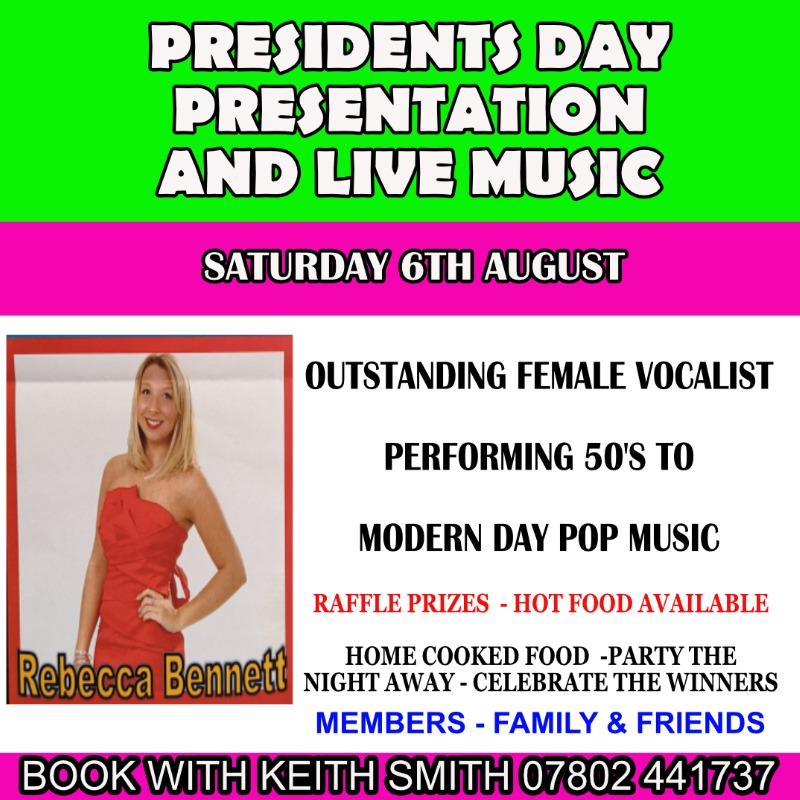 Presidents Presentation and Live Music Event