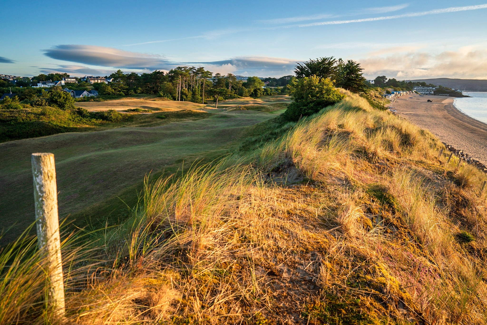 The run from the 5th to the 9th takes you along the dunes. Links golf at it's best.