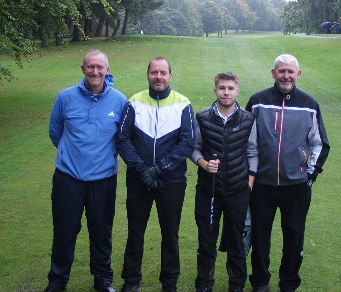 Paul Turnbull and Richard Brown (Marple) and Ben Hodson and Darren Burgess (Dukinfield)