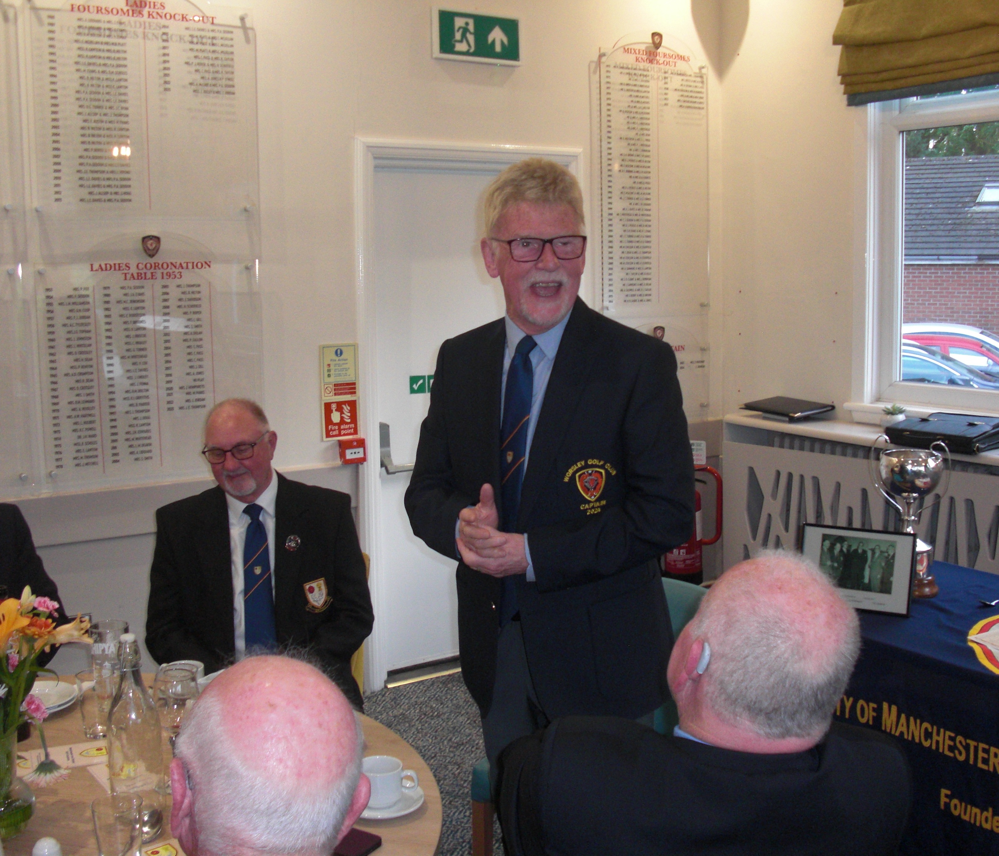 Sir John Jones - Worsley Captain's welcome