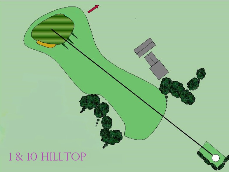 Hole 1 and 10 - Hill Top